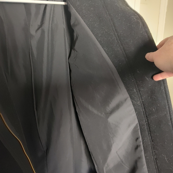 J. Crew Classic Black Woman's Trench Coat - Picture 6 of 7